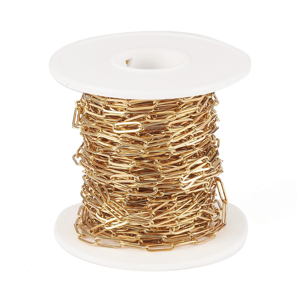 Chain Roll Cable - Yaklaşık 32.8 Feet(10m)/rulo İyon Kaplama(IP) 304