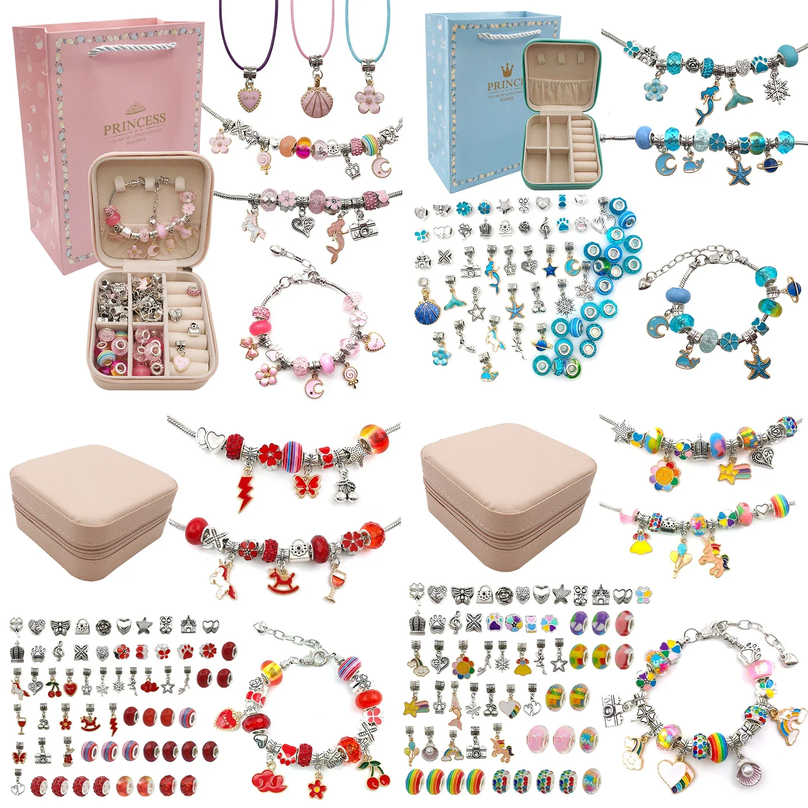 Jewelry Making Kits For Girls - Kızlar için Charm bilezik yapma kiti,