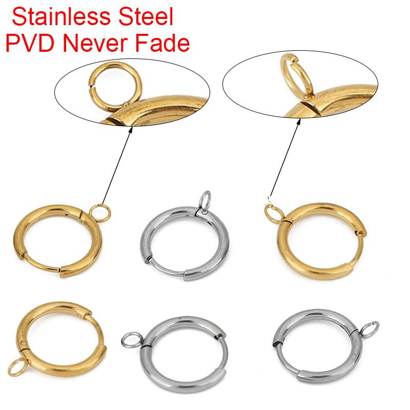 Jewelry Making Articles - 10 adet PVD Asla Solmaz küpe