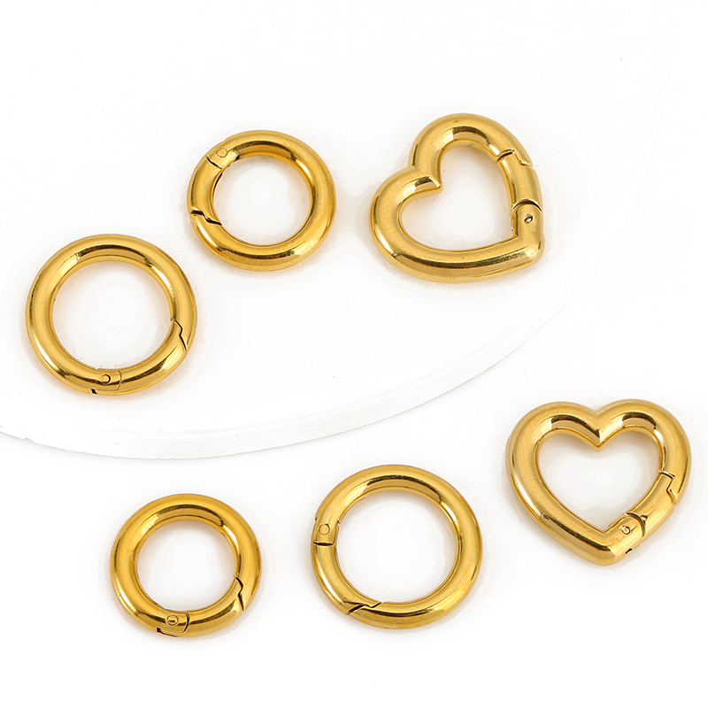 Jewelry Making Articles - 2 adet Paslanmaz Çelik Klipsler Kalp