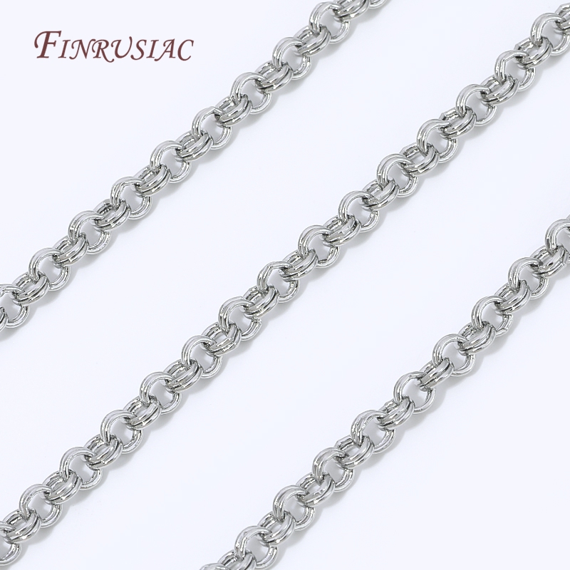 Chain Roll Cable - 18K Altın Kaplama Pirinç O Halkalı