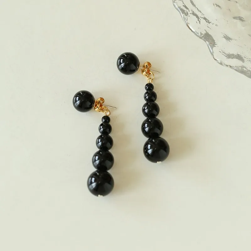 Beading Needle Fine - Avrupa Moda Siyah Kırmızı Akik Büyük