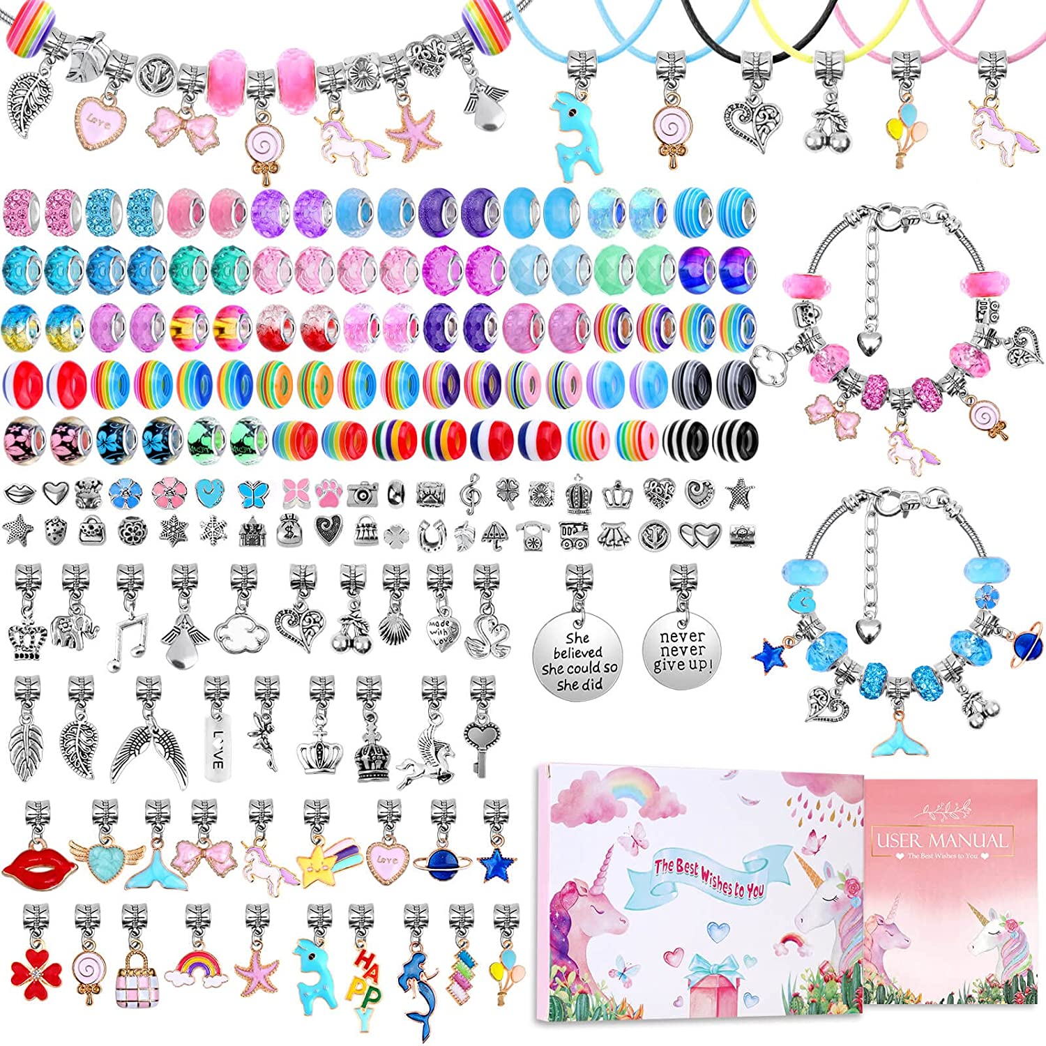 Jewelry Making Kits For Girls - Charm bilezik yapma kiti DIY takı