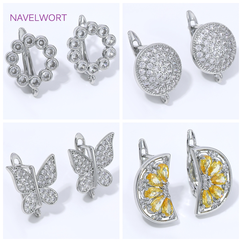 Jewelry Making Articles - 18 Ayar Altın Kaplama Yelpaze Şeklinde