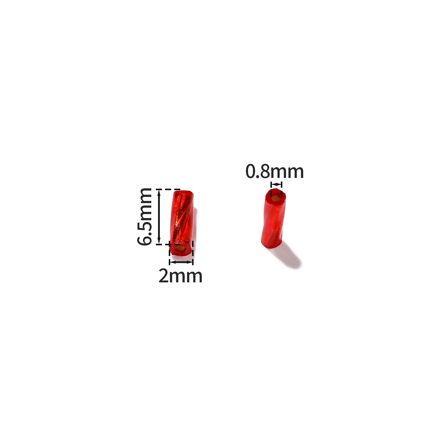 10g/lot 2x6.5mm Çok Renkli Spi - Crimp Bead Tube incelemesi ve fiyatı