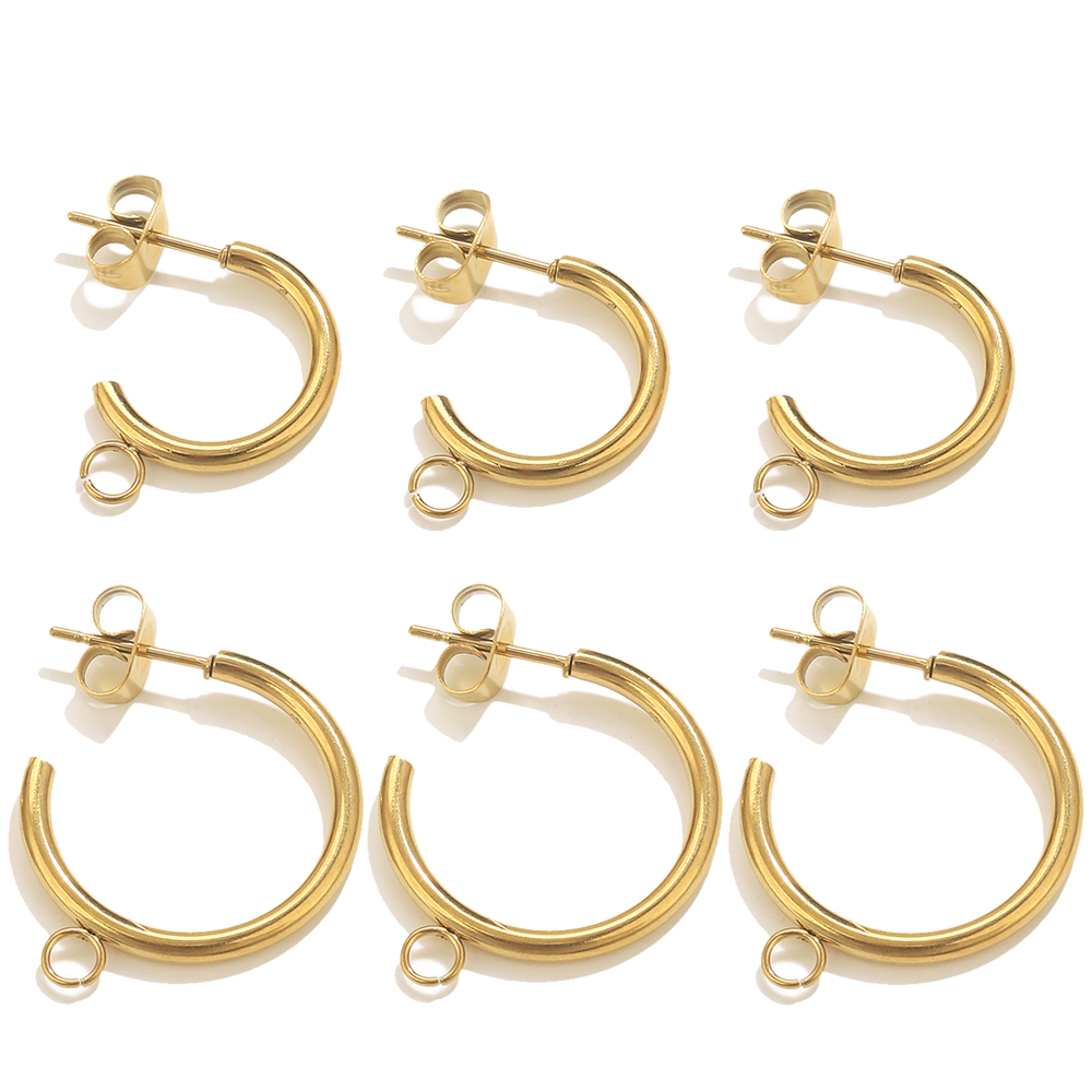 6 adet Paslanmaz Çelik C-şekil - Jewelry Making Materials Wholesale incelemesi ve fiyatı