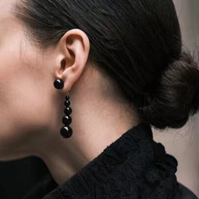 Avrupa Moda Siyah Kırmızı Akik - Beading Needle Fine incelemesi ve fiyatı