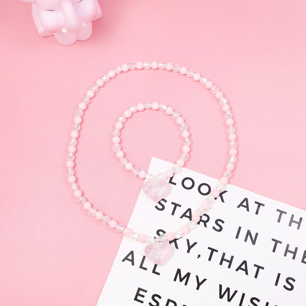 Pembe Işıltılı Kalp Boncuklu T - Jewelry Making Kits For Girls incelemesi ve fiyatı