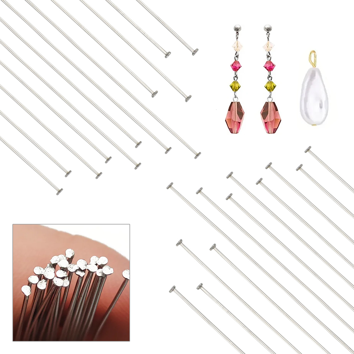 400 adet/kutu 35-50mm yassı pa - Beading Needle Fine incelemesi ve fiyatı