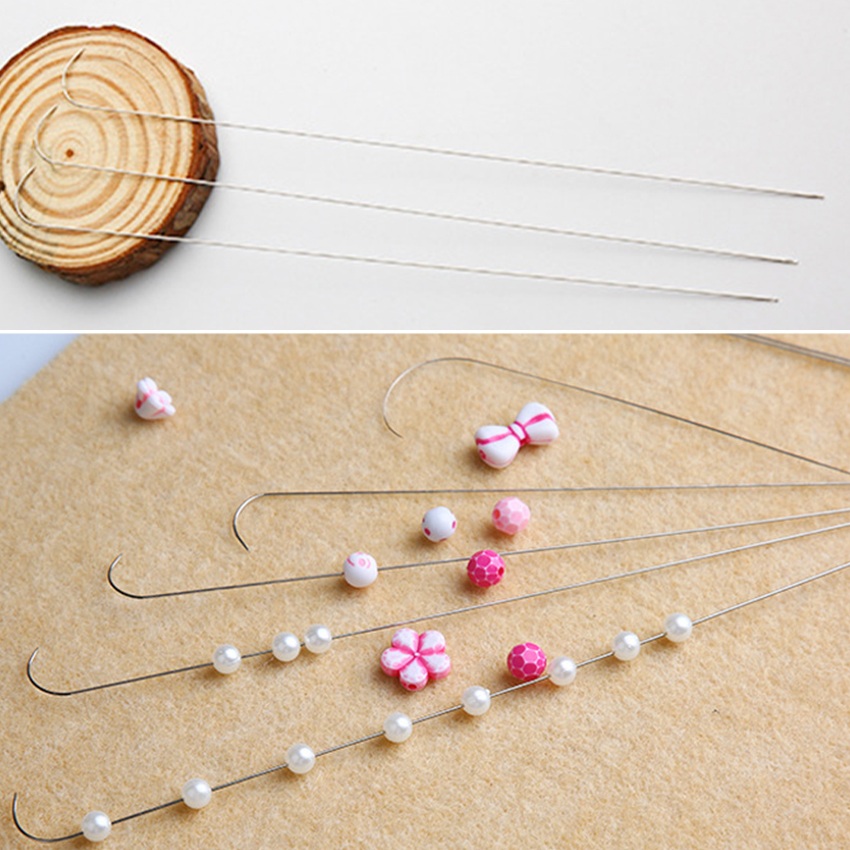 3 adet paslanmaz çelik kavisli - Beading Needle Fine incelemesi ve fiyatı