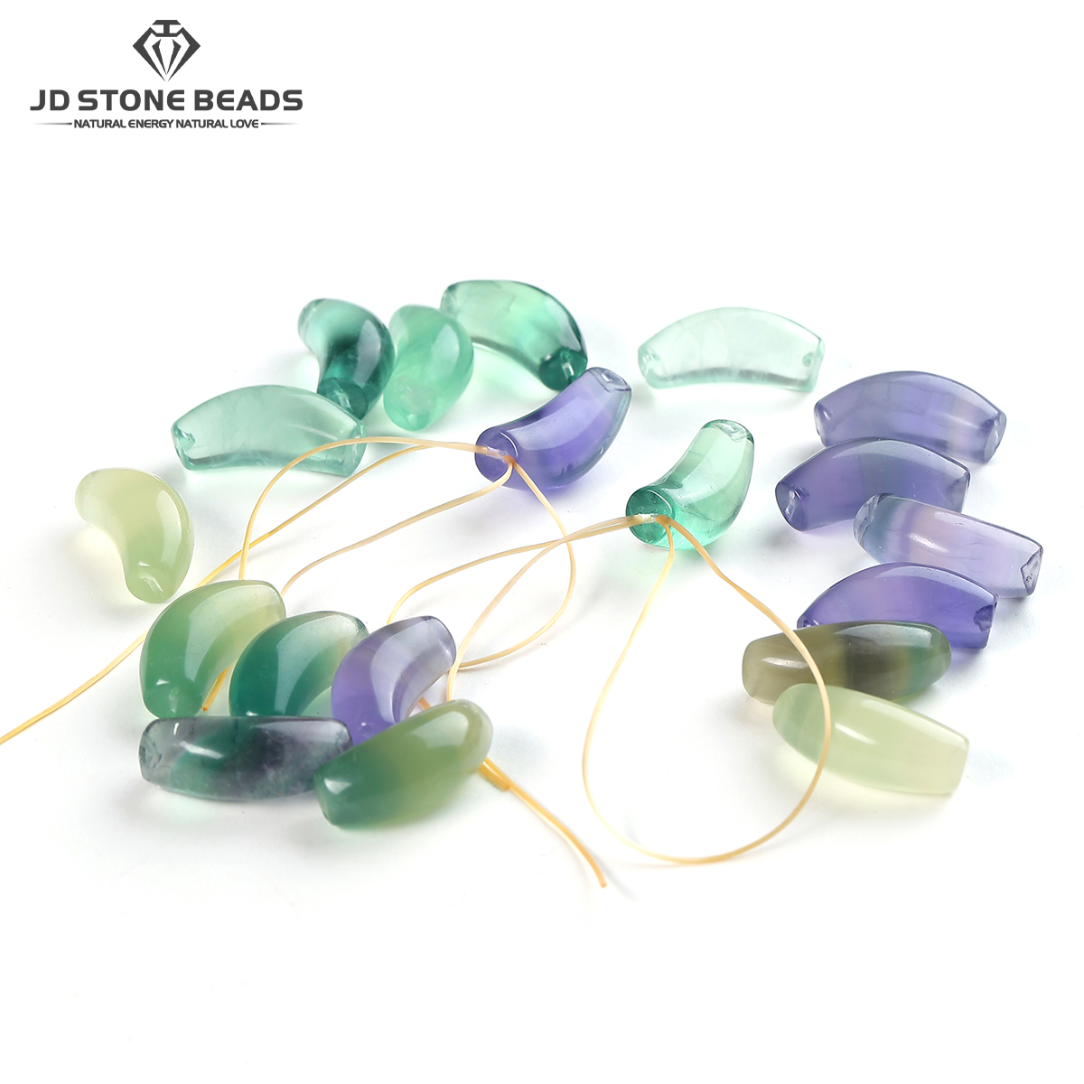 Doğal Mor Florit Kavisli Tüp B - Crimp Bead Tube incelemesi ve fiyatı