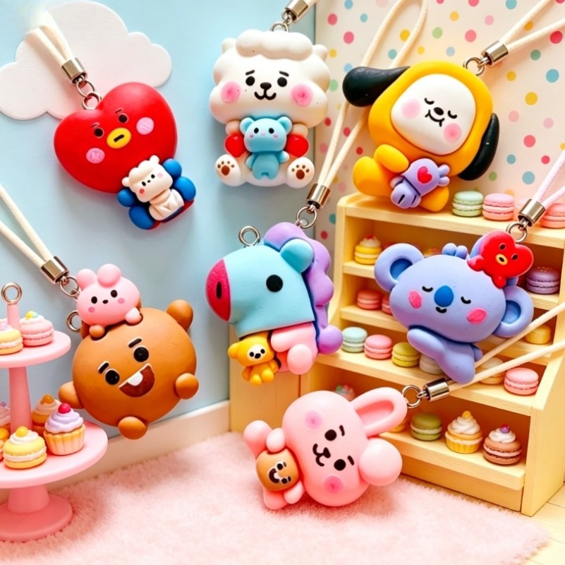 7 adet BT21 Reçine Karikatür F - Jewelry Making Articles incelemesi ve fiyatı