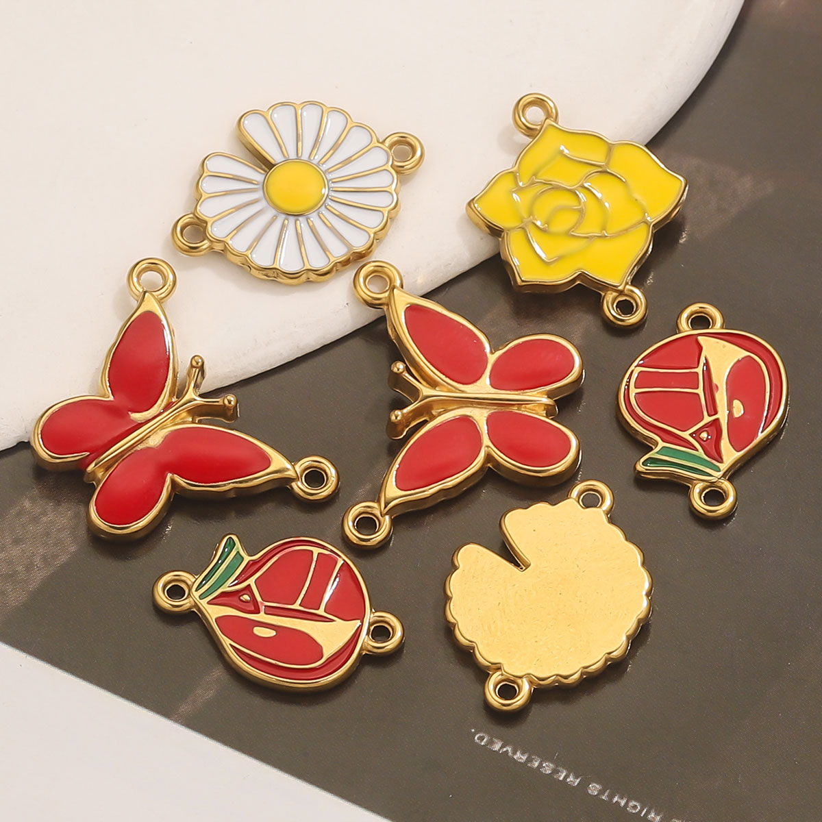 4 adet Paslanmaz Çelik Emaye V - Jewelry Making Materials Wholesale incelemesi ve fiyatı