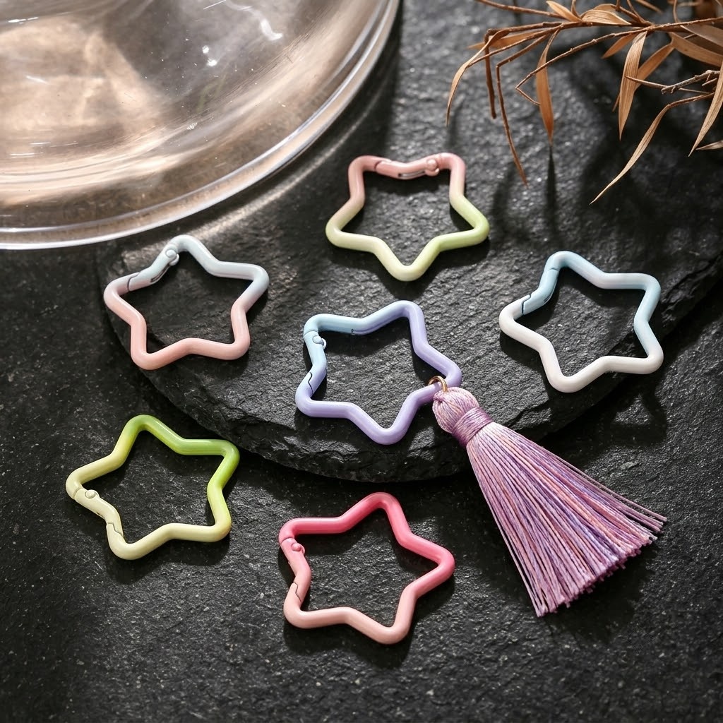 5 adet degrade yıldız şekli ya - Jewelry Making Articles incelemesi ve fiyatı