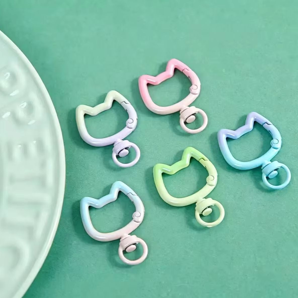 5-10 adet degrade sevimli kedi - Jewelry Making Articles incelemesi ve fiyatı